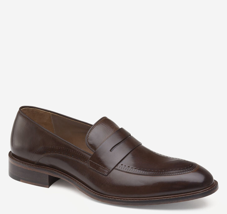 Johnston & Murphy Sayer Penny Loafers Herr - MörkBruna Finskor [CQ5427980]